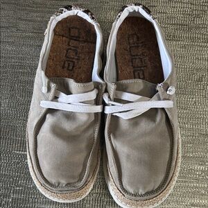 Hey Dude Men's Beige Slip-On Loafers